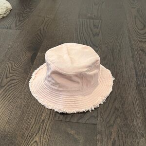 Pink bucket hat